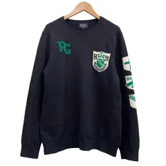 パーリーゲイツ PEARLY GATES カシミヤニットセーター エンブレムロゴ ゴルフウェア ダークネイビー系 5サイズ L相当のサムネイル