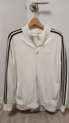 アディダス 白 3本線 トラック ジャケット XL 約新品同様品 訳あり特価