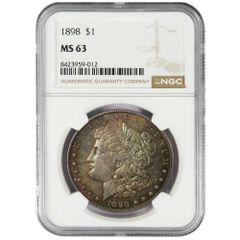 1881-S モルガンダラー NGC MS66 強ルスター 極美トーン 高鑑定品
