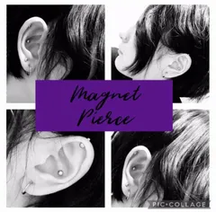 マグネットピアスとフープイヤリングのSet キャンペーン中