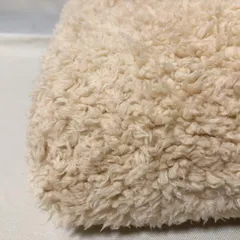 H854　ベージュ　ボア　生地　布　モコモコ　56×165cm