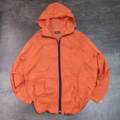 Vintage Old Uniqlo 90s Navy Tag Nylon Jacket Men M Orange Techwear Japan Street オールドユニクロ 紺タグ ナイロンジャケット メンズ M オレンジ