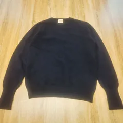 barrie　スコットランド製100%カシミヤニット　ネイビー　2サイズ