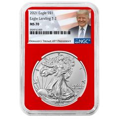 米2020年 イーグル1＄銀貨 トランプ赤ラベル NGC/PF70UC,FDI - メルカリ