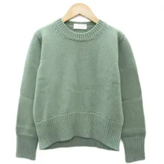 ザノーネ ZANONE ニット セーター 長袖 ウール 40 L グリーン クルーネック /SY3 ■GY58