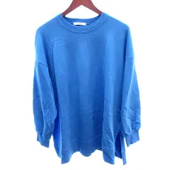 ジャーナルスタンダード レリューム JOURNAL STANDARD relume トレーナー スウェット オーバーサイズ 長袖 F 青 ブルー /AU