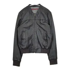 COMPTOIR DES COTONNIERS ラムレザー 羊革 ブルゾン ジャケット ブラック レディース コントワーデコトニエ【中古】6-0125T∞のサムネイル