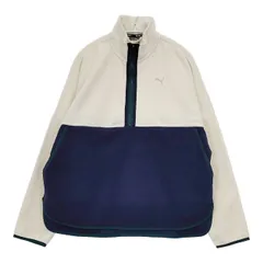 PUMA FIT POLAR FLEECE 1/2 ジップ ハーフジップフリース ジャケット オフホワイト ネイビー レディース プーマ【中古】6-0125T∞のサムネイル