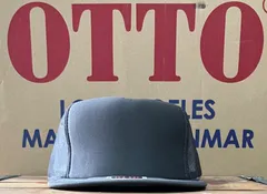 OTTO  メッシュキャップ　フラットバイザー　チャコールグレー　HIGHクラウン深め　トラッカーキャップ