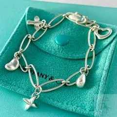 ティファニー エルサペレッティ 5チャーム ブレスレット シルバー ZD5fe