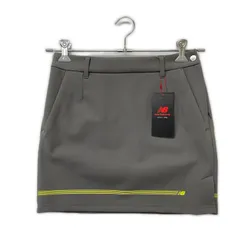 未使用品 レディース ニューバランスゴルフ New Balance golf スカート 1(M) グレー タイト ストレッチ 裏フリース