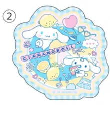 【2.シナモロール】 サンリオキャラクターズシールクッキー３ ※シールのみ