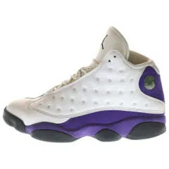 NIKE (ナイキ) AIR JORDAN 13 RETRO LAKERS 414571-105 エアジョーダン13 レトロ レイカーズ ハイカットスニーカー US9/27.0cm ホワイト/パープル