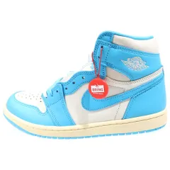 NIKE (ナイキ) AIR JORDAN 1 RETRO HIGH OG UNC REIMAGINED エアジョーダン1 レトロ リイマジンド ハイカットスニーカー ブルー/ホワイト US8.5/26.5cm DZ5485-402