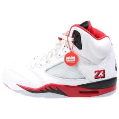 NIKE (ナイキ) AIR JORDAN 5 RETRO OG HQ7978-101 エアジョーダン5 ファイヤーレッド ナンバリング23 ハイカットスニーカー US9.5/27.5cm ホワイト