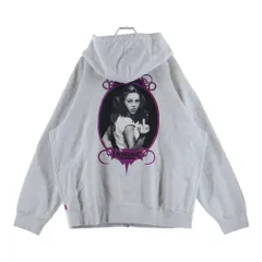 SUPREME (シュプリーム) 21SS ×HYSTERIC GLAMOUR Zip Up Hooded Sweatshirt ヒステリックグラマー バックガールプリント ジップアップスウェットパーカー フーディー グレー