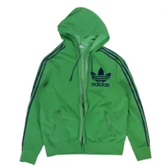 adidas アディダス 70S VENTEX社製 ジャージ トラック ジャケット ジップ パーカー グリーン系【中古】