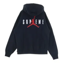 SUPREME (シュプリーム) 24AW Jordan Hooded Sweatshirt ジョーダン ロゴ刺繍 プルオーバースウェットパーカー フーディー ブラック HF0836-010