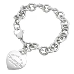 【6jab0646-k】ティファニー ブレスレット リターントゥハート シルバー925【中古】レディース