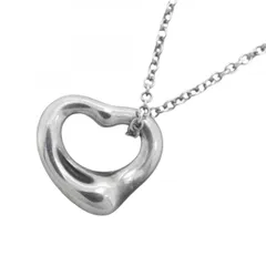 【6jbb0006】ティファニー ネックレス オープンハート シルバー925【中古】レディース