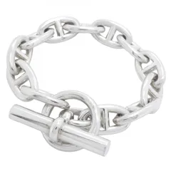 【6jbb0028】エルメス ブレスレット シェーヌダンクル GM 12コマ シルバー925【中古】レディース