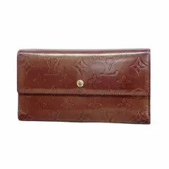 【6ba1089】ルイヴィトン 三つ折り長財布 モノグラム・マット ポルトトレゾールインターナショナル M65106 ヴィオレ【中古】レディース