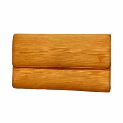 【6ba1090】ルイヴィトン 三つ折り長財布 エピ ポルトトレゾールインターナショナル M6338H マンダリン【中古】レディース