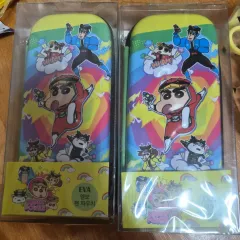 クレヨンしんちゃん SUPERパワー EVA エンボス 筆箱 新品 未使用 2点まとめ