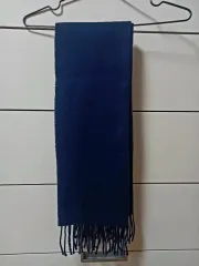 ウール カシミア マフラー ストール ダークネイビー