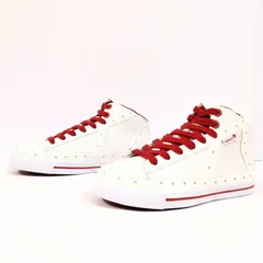 おしゃれデザイン◎【GRAVIS】グラビス スニーカー ハイカット シューズ GEMINI HI カジュアル おしゃれ ストリート シンプル かっこいい ロゴ ライン こなれ感 レディース 白 ホワイト 24.5cm /M42260HHのサムネイル