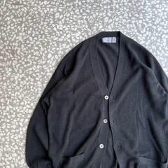 COMME des GARCONS HOMME / 80's linen cardigan コムデギャルソンオム　ビンテージ　田中オム　カーディガン　黒の衝撃　アーカイブ  リネン　色気　セーター 無地 川久保