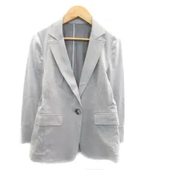 ロートレアモン LAUTREAMONT テーラードジャケット シングル ミドル丈 36 グレー /HO11