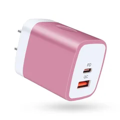 Viviber USB C 電源アダプター急速充電器 iPhone16 acアダプター Type-C タイプc 充電器 ((USB-A&USB-C 2ポート/20W PD3.0/PSE認証) USB 充電器 c コンセント 急速充電アダプター ac充電器  1