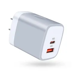 Viviber 急速充電器 iPhone16 acアダプター Type-C PD 充電器 タイプc コンセント 2ポート(USB-C 20W+USB-A 18W) PSE認証 usb 充電器 iPhone13 充電器 usb-c電源アダプタ スマホ充電コン 0