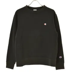 【CHAMPION】C3-E027 ワンポイント クルーネック長袖スウェット