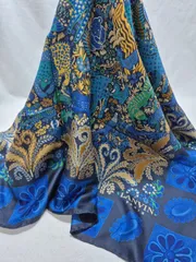 【used品】美品！LANVIN レディーススカーフ シルク100% MADE IN ITALY