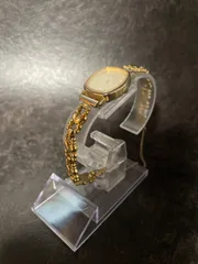 【稼動品】セイコー 腕時計 ハート ブレスレット ゴールド 1421-5500 SEIKO QUARTZ レディース ウォッチ ジュエリー  動作確認済 ヴィンテージ アンティーク 華奢 かわいい レトロ アクセサリー ドレス 昭和 バングル 希少