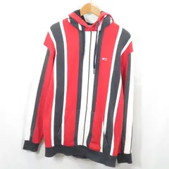 TOMMY JEANS マルチストライプ スウェット パーカー
