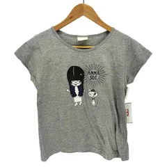 アナスイ ANNA SUI USA製 フロント プリント クルーネック S/S Tシャツ Y2K レディース 表記無 