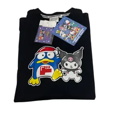 サンリオ　ドンペン　クロミ　半袖tシャツ　黒　ブラックのサムネイル