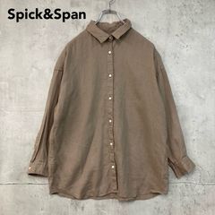 25SS】Spick&Span リネン カシュクール ビッグシャツ ストライプ