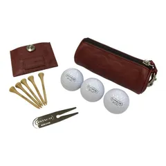 COACH コーチ ゴルフボール/ティーケース セット レザー エンボス ポーチ マーカー フォーク 中古 T1のサムネイル