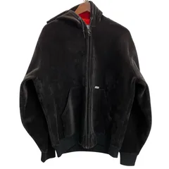 カーハート Carhartt 80's USA製 ベロア フルジップパーカー パーカ ブラック Lサイズ 201MT-5221 VB