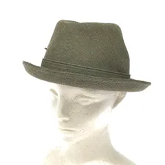 Borsalino ボルサリーノ 中折れハット 表記サイズ:55cm 中央帽子製/ロゴ/トリアセテート×ポリエステル    グレージュ ユニセックス / 240001187201のサムネイル