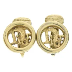 Christian Dior (クリスチャンディオール) ロゴ イヤリング イヤーアクセサリー ゴールド GP