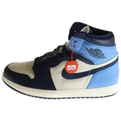 NIKE (ナイキ) AIR JORDAN1 RETRO HIGH OG OBSIDIAN UNIVERSITY BLUE エアジョーダン1 レトロ オブシディアン ハイカットスニーカー ブルー/ホワイト US11/29cm 555088-140