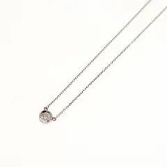 【中古】4℃ / ヨンドシー K18WG ネックレス 約40cm 約1.5g ホワイトゴールド 金