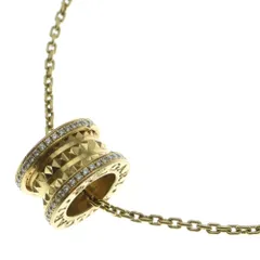 BVLGARI (ブルガリ) ビーゼロワン ロック ダイヤモンド ネックレス イエローゴールド YG Au750 ジュエリー
