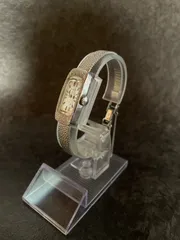 希少 SEIKO セイコー 腕時計 レディース 手巻き ヴィンテージ アンティーク 1520-3410 シルバー 昭和レトロ 動作確認済 カットガラス 上品 ジュエリー