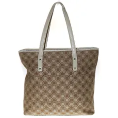 Salvatore Ferragamo (サルヴァトーレ フェラガモ) 総柄トートバッグ ベージュ キャンバス×レザー